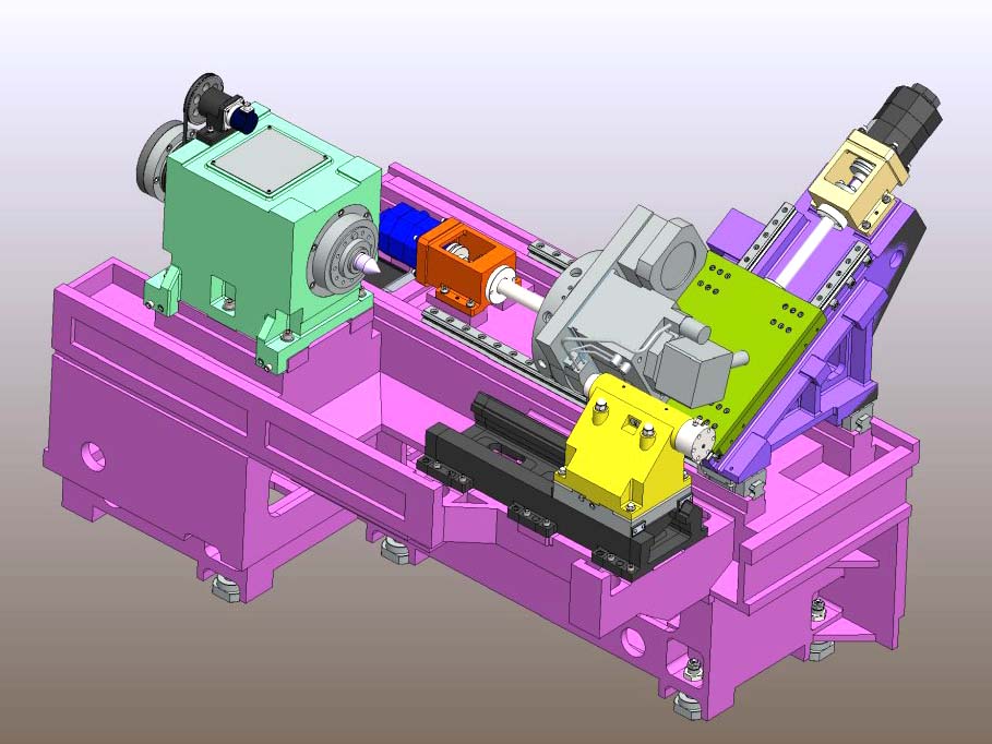 Чавунна основа та похила станина верстата з ЧПУ ТС1720ф4 Чавунна основа та похила станина верстата з ЧПУ ТС1720ф4